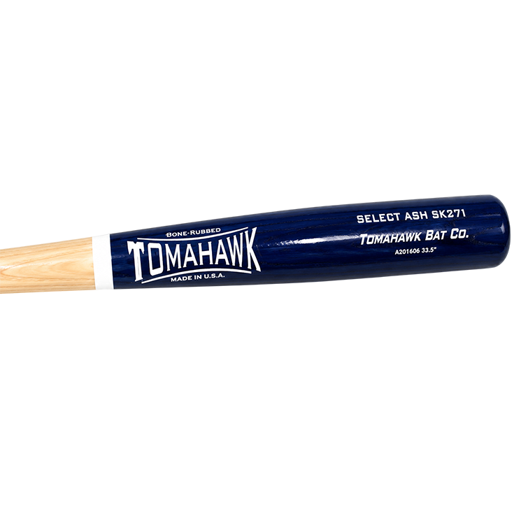 SK271 Wood Baseball Bats - Select - Royal Blue / Natural