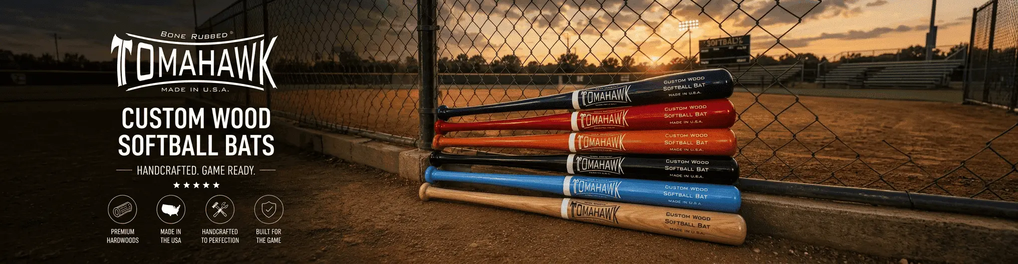 Custom Wood Softball Bats